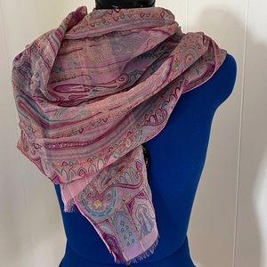 100% silk Etro Paisley Scarf
